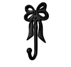 Handcrafted Metal Bow Design Wall Hook Decorative Utility